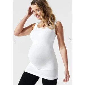 L Blanqi White Maternity Tank